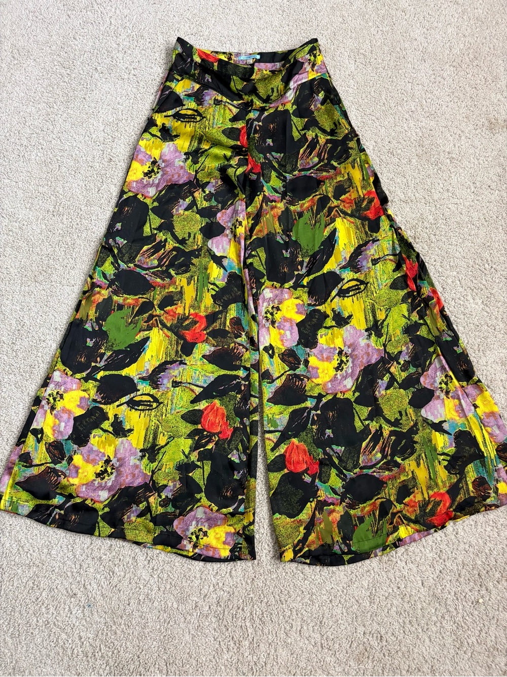Women's ANTHROPOLOGIE LEIFNOTES High-Waisted DAHLIA Wide Leg Flowy PALAZZO PANTS